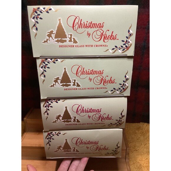 Christmas By Krebs Designer Glass Bulb Ornaments Candy Apple Red 6 Bulbs Per Box - Picture 9 of 13